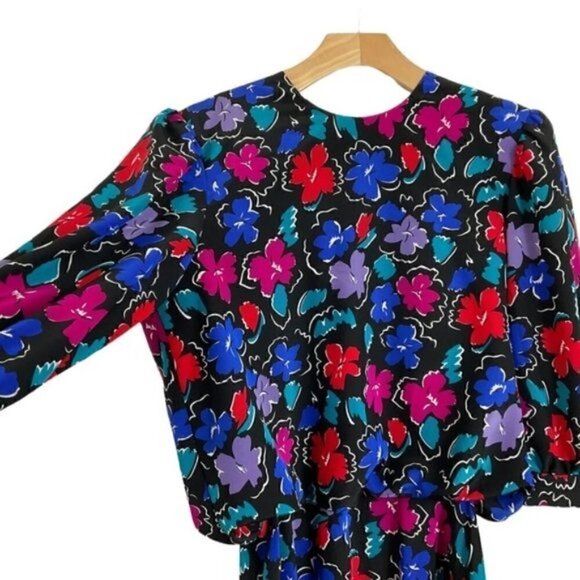 Debenhams Floral colorful half sleeve dress size 8 / uk12 Gorgeous Colorful - Picture 6 of 16